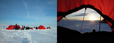 First Camp, Through the Tent Flaps